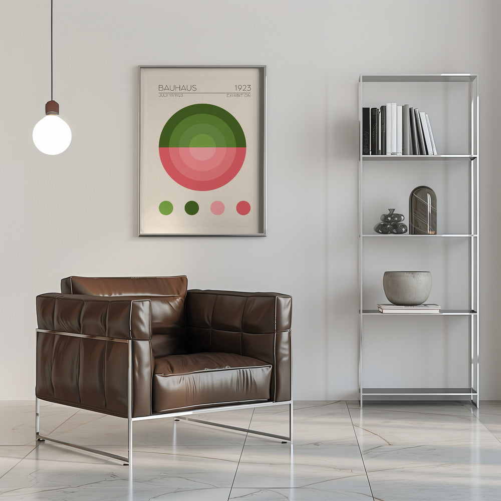 Bauhaus Yesil Daire Poster